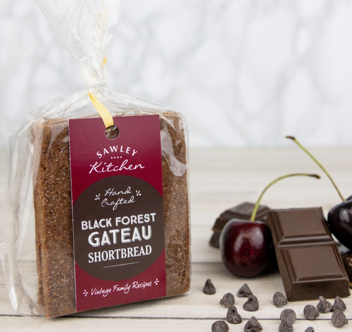 Black Forest Gateau Shortbread - Sawley Kitchen