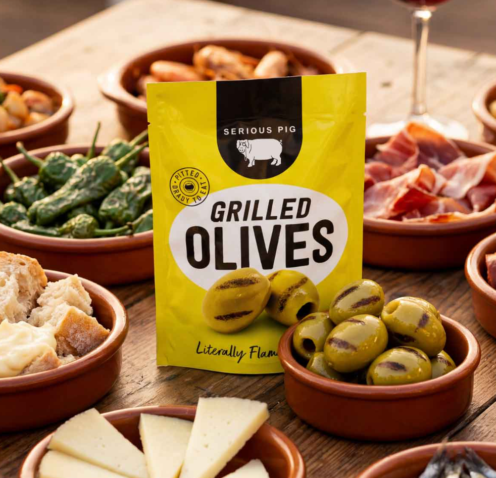 Grilled Olives from Serious Pig