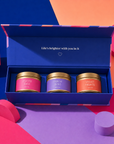 “Fabulous Sister” candle gift box with three luxury fragranced candles, each offering approximately 12 hours of burn time—ideal for birthdays, Christmas, graduations or just because.