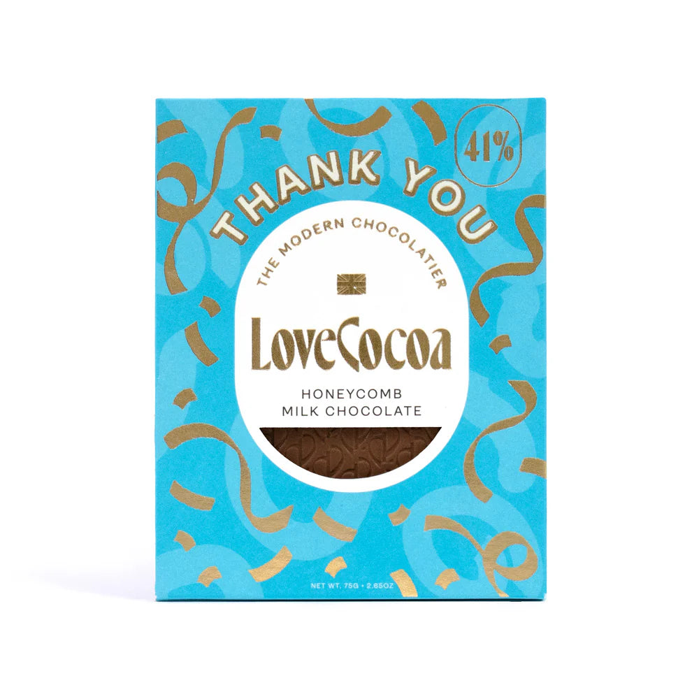 love cocoa chocolate slab, thank you gifts, thank you chocolate bar, love cocoa thank you chocolate slab, thank you bar