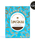 love cocoa chocolate slab, thank you gifts, thank you chocolate bar, love cocoa thank you chocolate slab, thank you bar