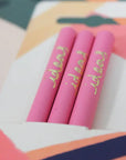 Pencils pack of 3 recycled - ideas pink & orchid