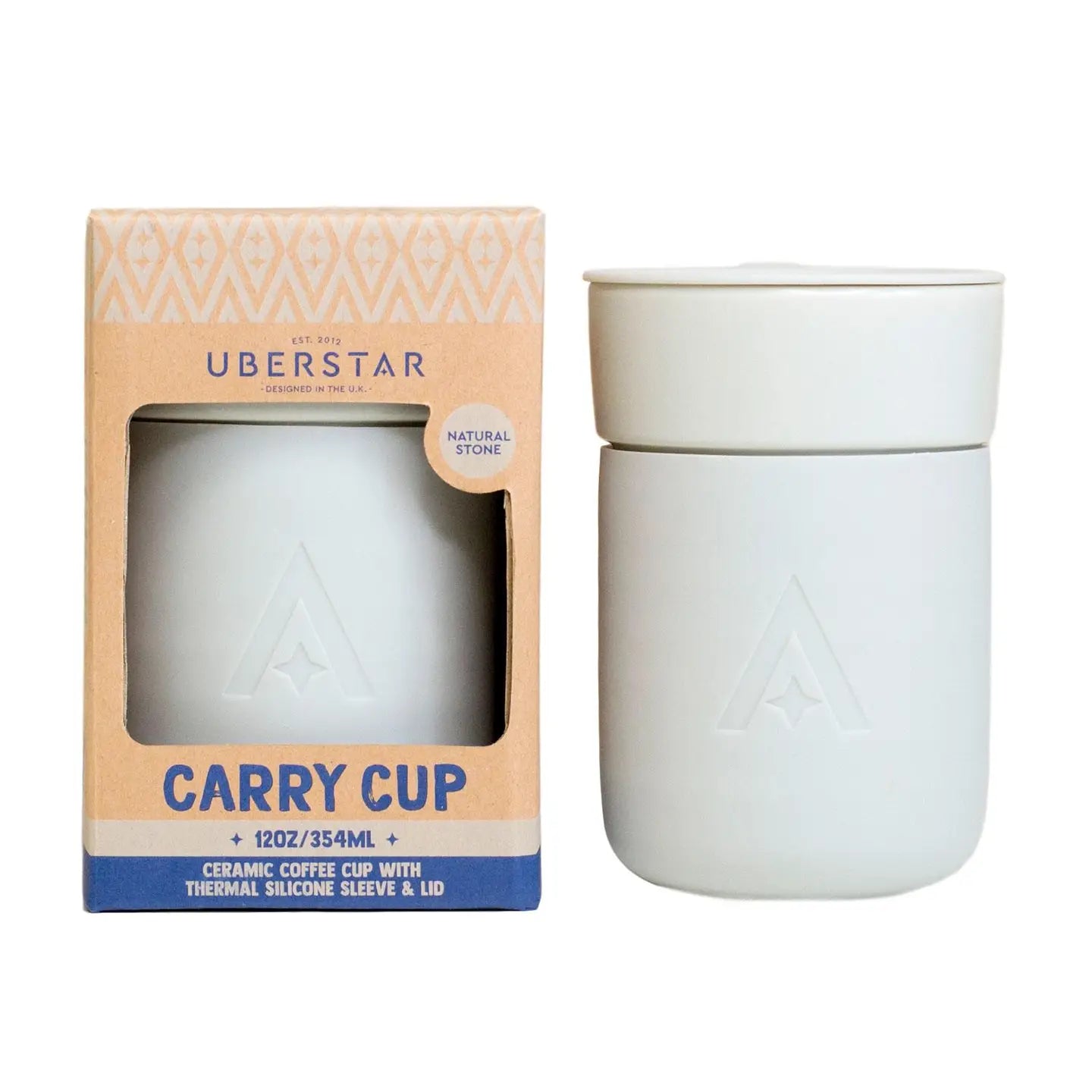 travel mug, carry cup, ceramic travel mug, natural stone travel mug, luxury travel mugs, small travel mugs, perfect travel mugs, travel mug with lid, leakproof travel mugs, thermal mugs, flasks, travel cup, thermal cups, insulated travel mug, leakproof, no handle travel mug, uberstar, uberstar travel mug, uberstar carry cup, 12oz carry cup, 12oz travel mug, silicone sleeve & lid, gifting travel mugs, perfect gift, traveling gifts, work gifts 