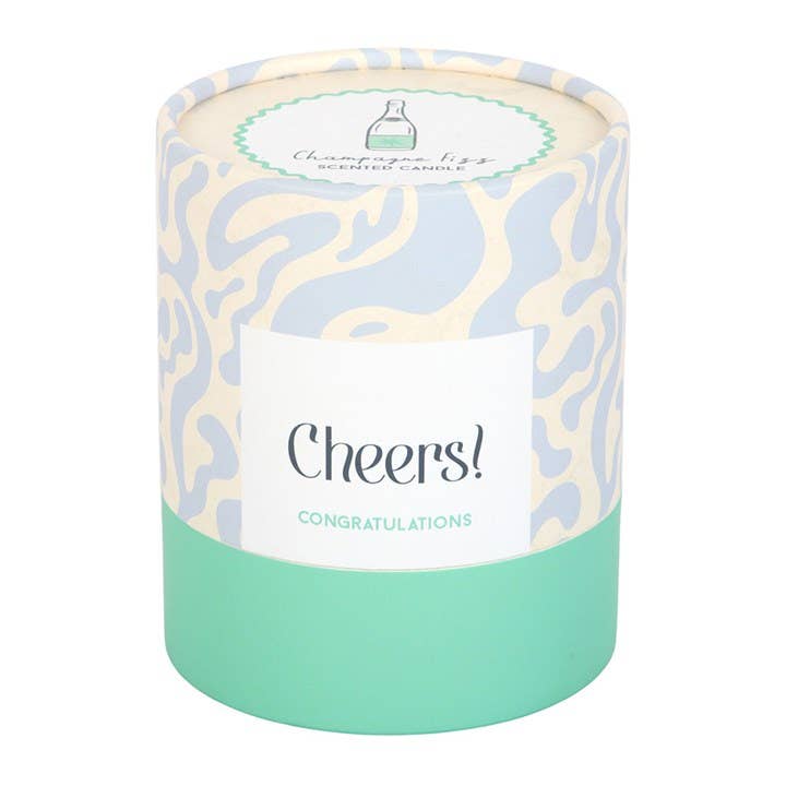 Cheers Congratulations Champagne Fizz Candle