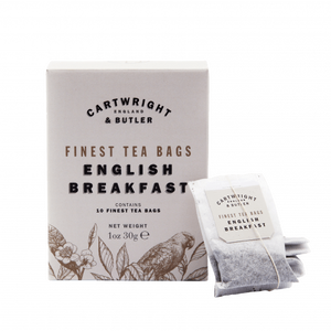 Cartwright and Butler english breakfast tea carton - 10 tea bags